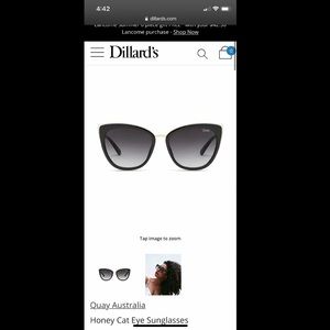 Quay Australia Honey Cat Eye Sunglasses